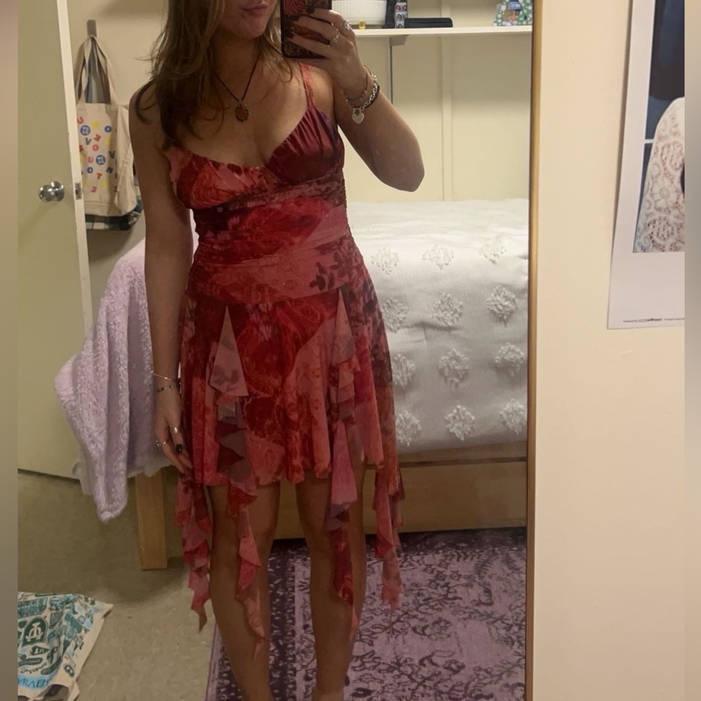 Urban Outfitters Pink Asymmetrical Dress